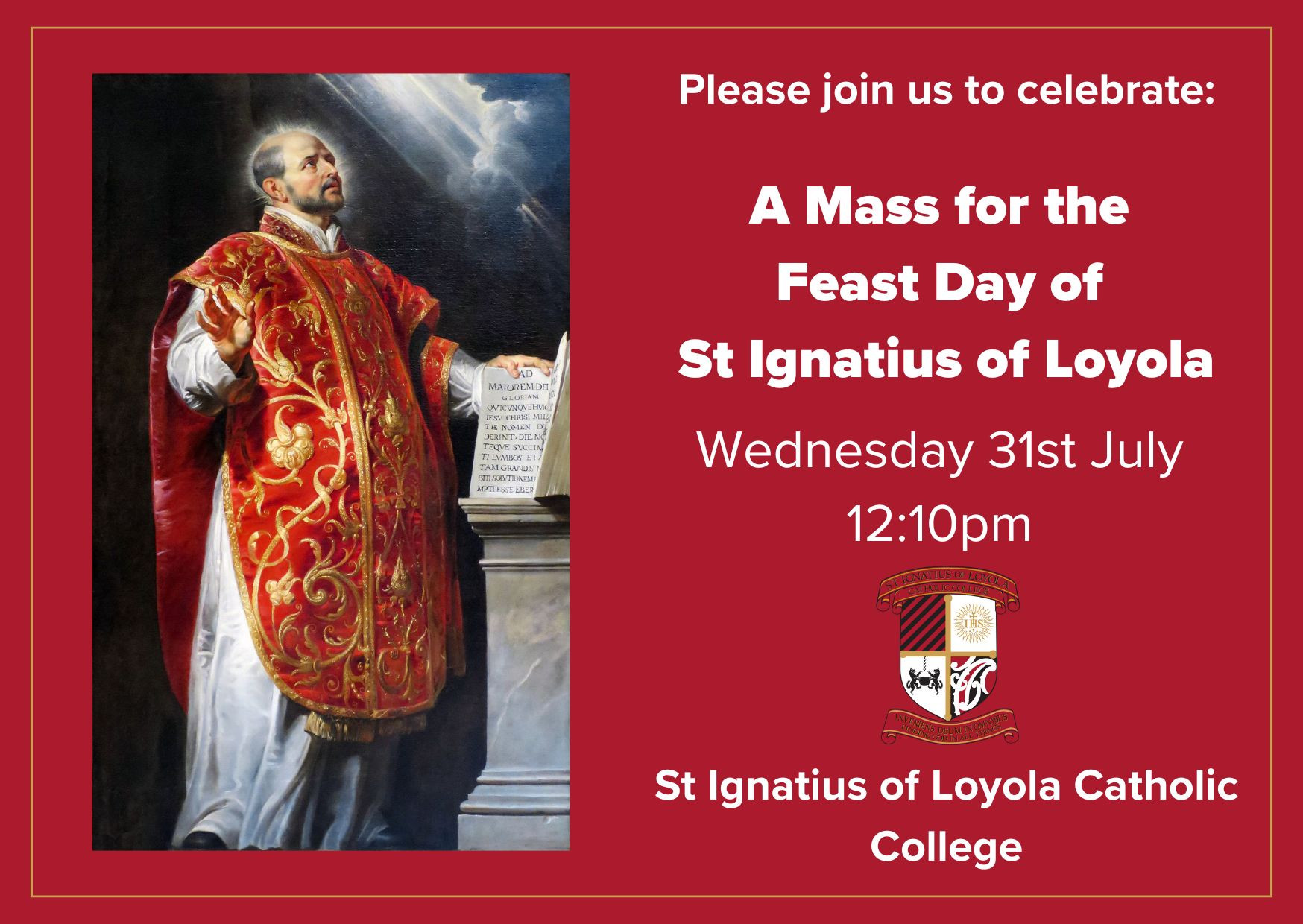 Feast Of St Ignatius 2024